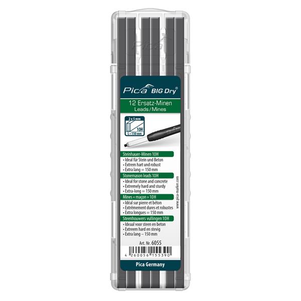 Pica BIG Dry Zimmermanns Bleistift + Ersatzminen