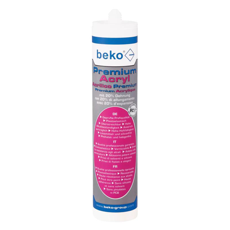 beko Premium-Acryl 20% Dehnung WEISS 310ml