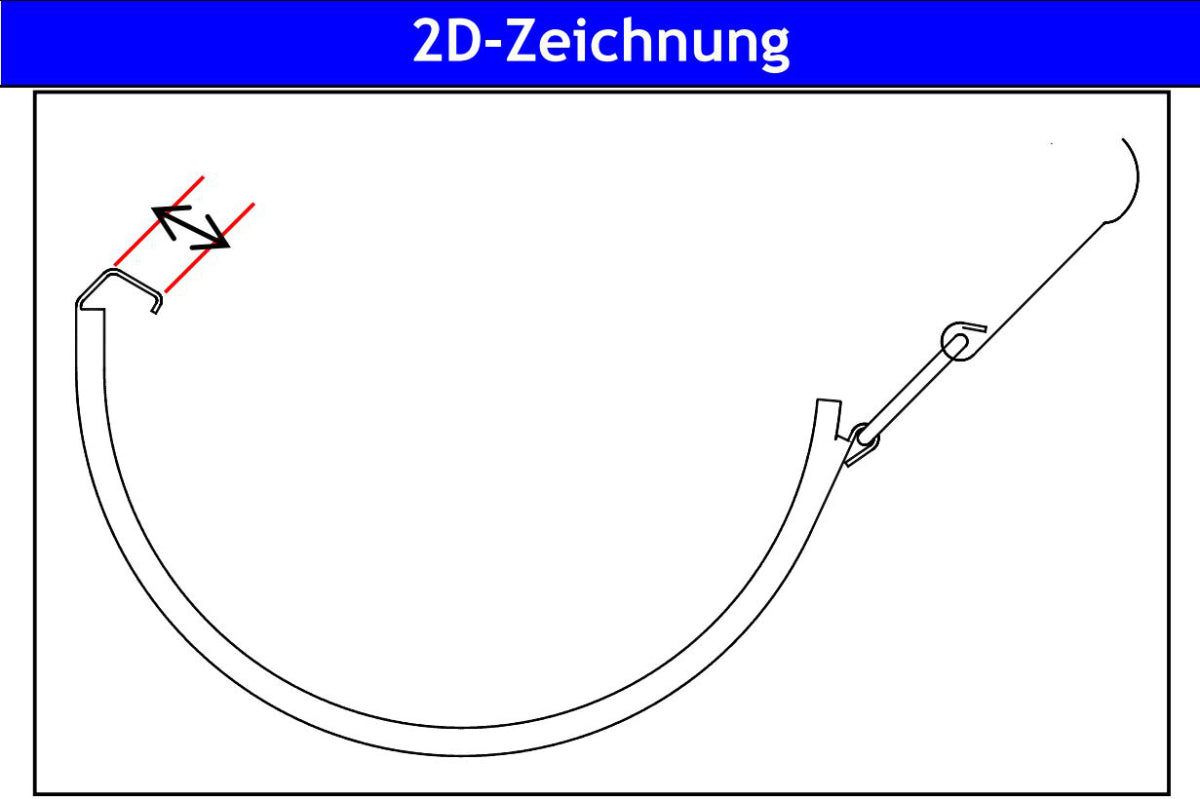 Dachrinnenverbinder Rinnenverbinder Zink 6, 7, 8-tlg
