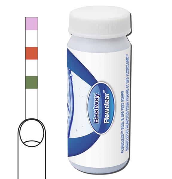 Pool & Spa 3-in-1 Wasser Teststreifen, Bestway Flowclear 50 Stück