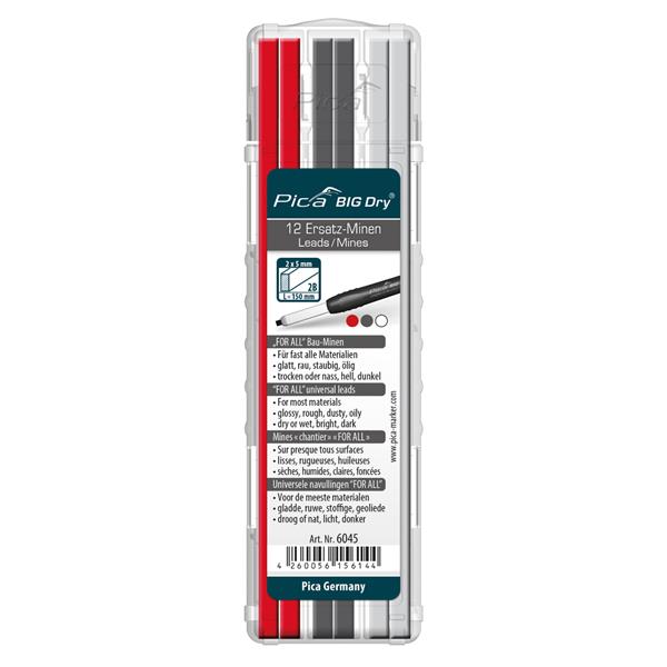 Pica BIG Dry Zimmermanns Bleistift + Ersatzminen
