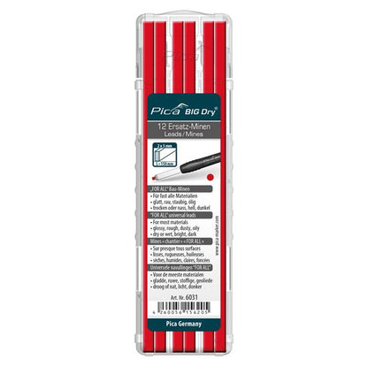 Pica BIG Dry Zimmermanns Bleistift + Ersatzminen