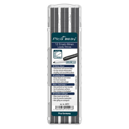 Pica BIG Dry Zimmermanns Bleistift + Ersatzminen