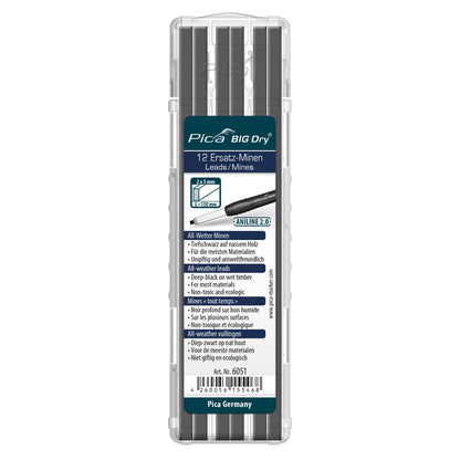 Pica BIG Dry Zimmermanns Bleistift + Ersatzminen