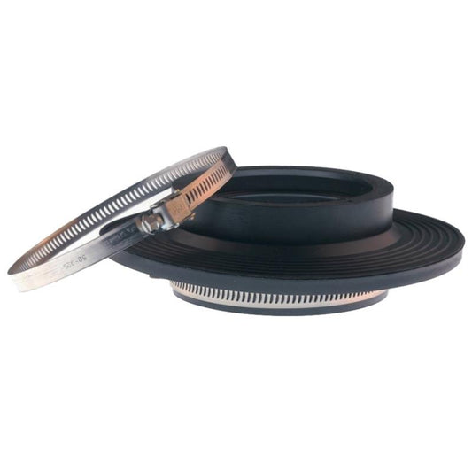 Mauerkragen DN 63-200 inkl. 2 Spannbändern Rohrdichtung MFPA geprüft