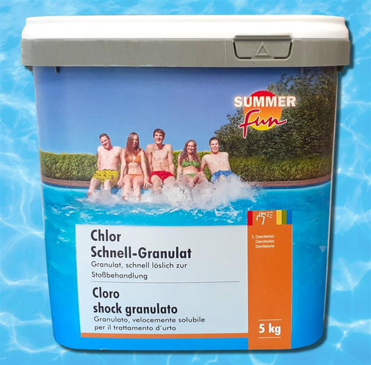 Pool Chlor Schnell-Desinfektion Granulat 5kg Eimer