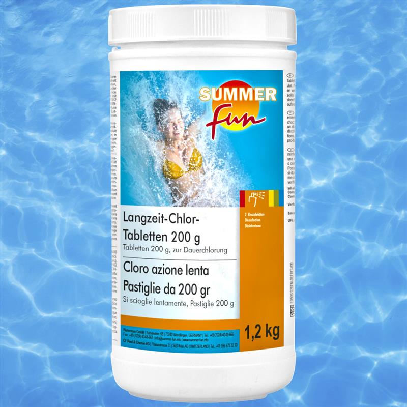Pool Chlor Langzeit-Tabletten 1,2 kg