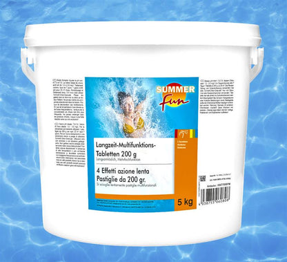 Pool (Combi) Langzeit-Multifunktions-Tabletten 200g im 5kg Eimer