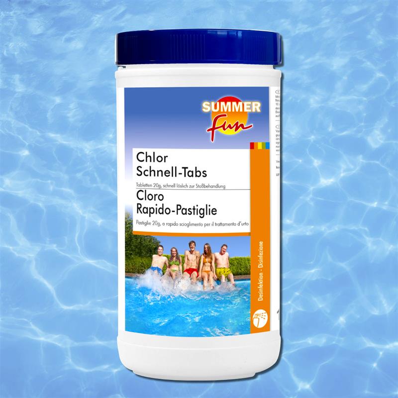 Pool Chlor Schnell-Tabs 1kg Tablette á 20g