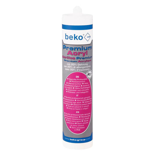 beko Premium-Acryl 20% Dehnung WEISS 310ml