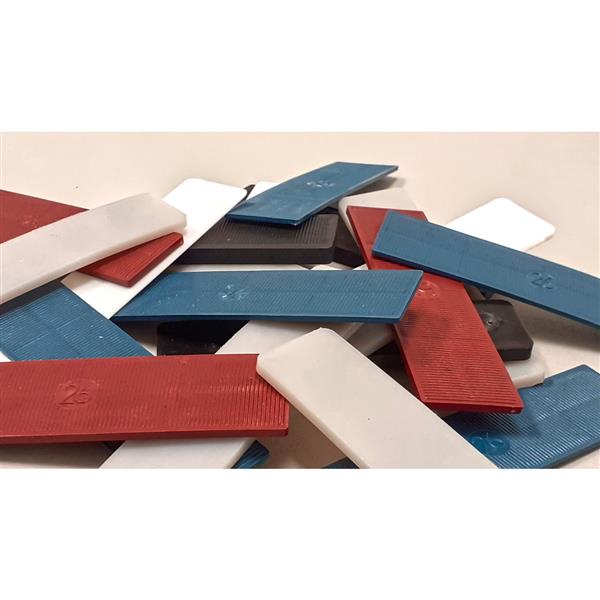 Verglasungsklötze Unterleger 1,2,3,4,5,6,8mm Kunststoff Montageklotz