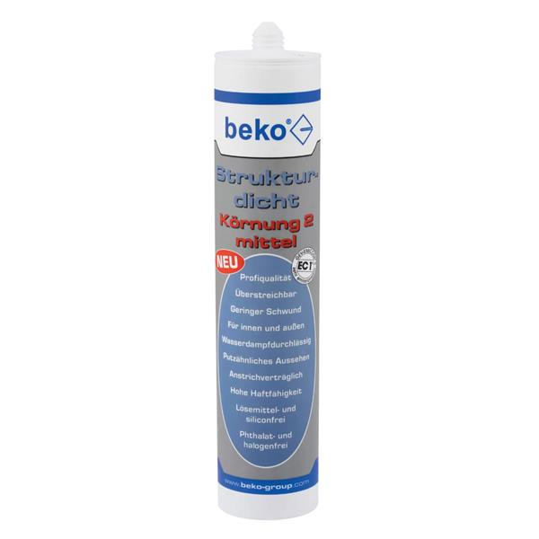 Beko Strukturdicht WEISS 310ml Körnung 2 Mittel