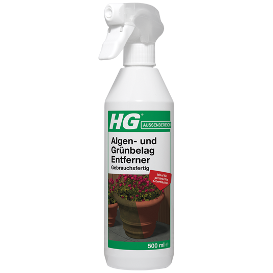 HG Algen- und Grünbelagsentferner 500ml gebrauchsfertig Moosentferner