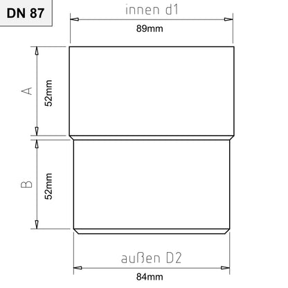 Zink Steckmuffe Fallrohrverbinder Fallrohrmuffe
