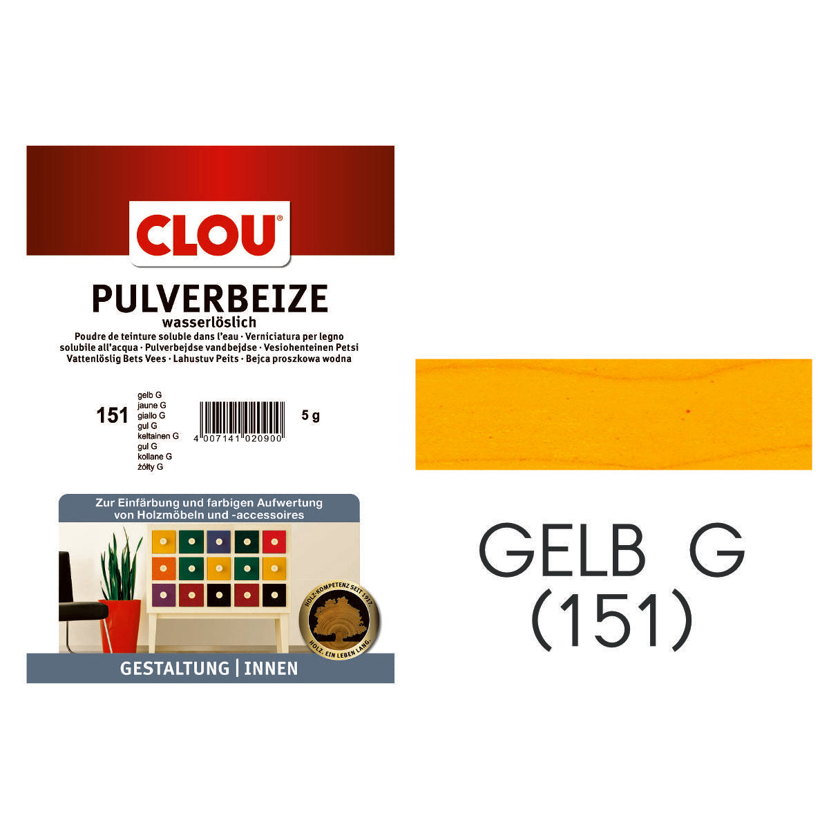 CLOU Pulverbeize wasserlöslich 5g