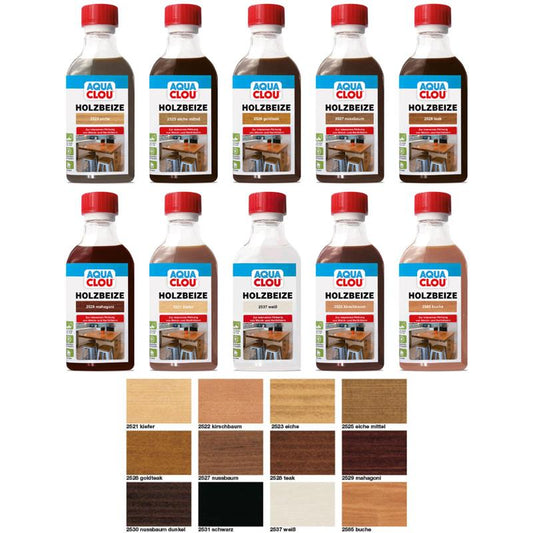 AquaClou Holzbeize 250ml versch. Farben
