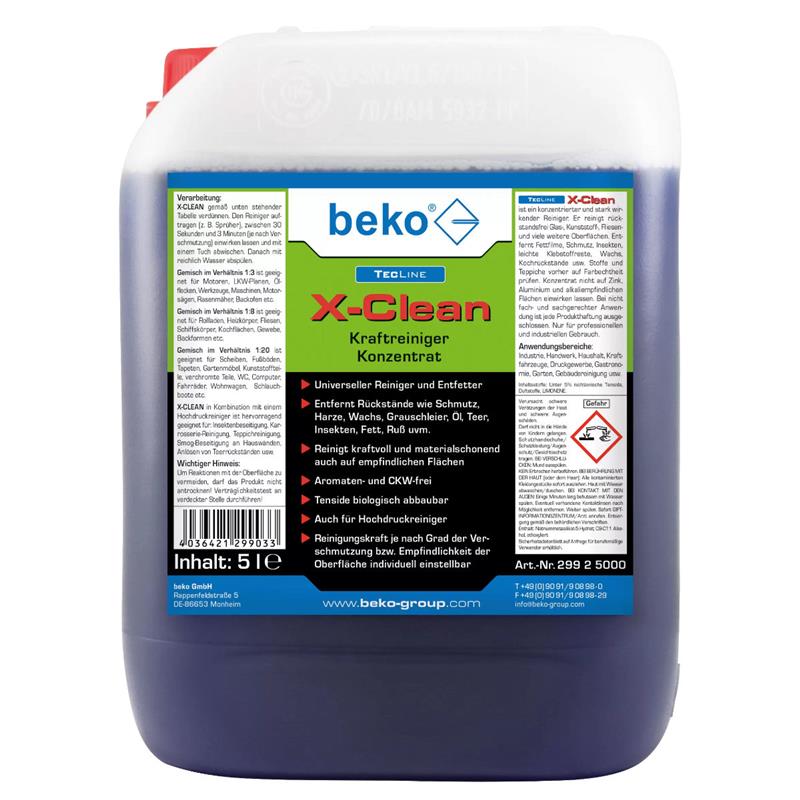 beko TecLine X-Clean Kraftreiniger Konzentrat 30L Kanister