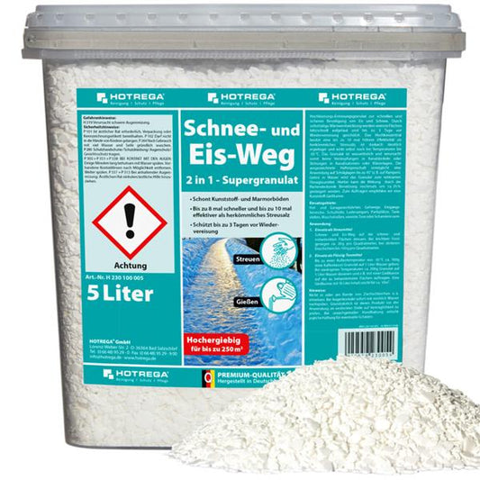 Hotrega Schnee- und Eis-Weg 2 in 1 - Auftaugranulat 5L