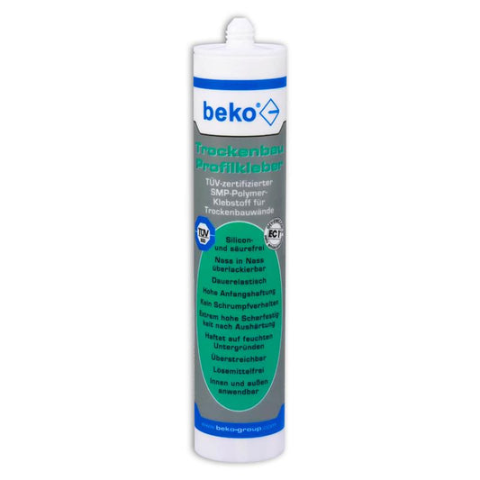 beko Trockenbau-Profilkleber SMP-Polymer-Klebstoff 310ml