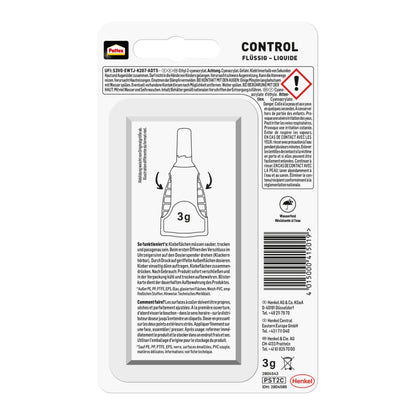 Pattex CONTROL flüssig Sekundenkleber 3g PST2C