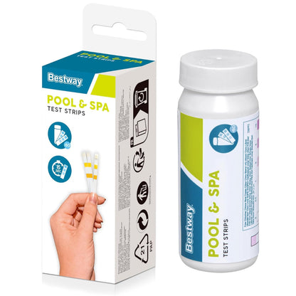 Pool & Spa 3-in-1 Wasser Teststreifen, Bestway Flowclear 50 Stück