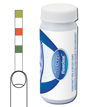 Pool & Spa 3-in-1 Wasser Teststreifen, Bestway Flowclear 50 Stück