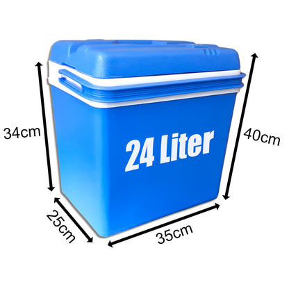 Kühlbox 24 Liter blau, Kunststoff