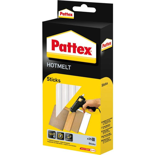 Pattex 25x Sticks Heißklebepatronen transparent 500g