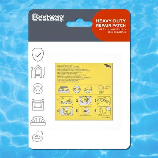 Pool Reparaturflicken Set 6,5x6,5cm, 10 Stk. selbstklebend