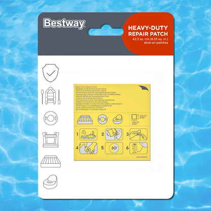 Pool Reparaturflicken Set 6,5x6,5cm, 10 Stk. selbstklebend