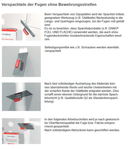 Danogips Dano Füll und Fläche 25kg