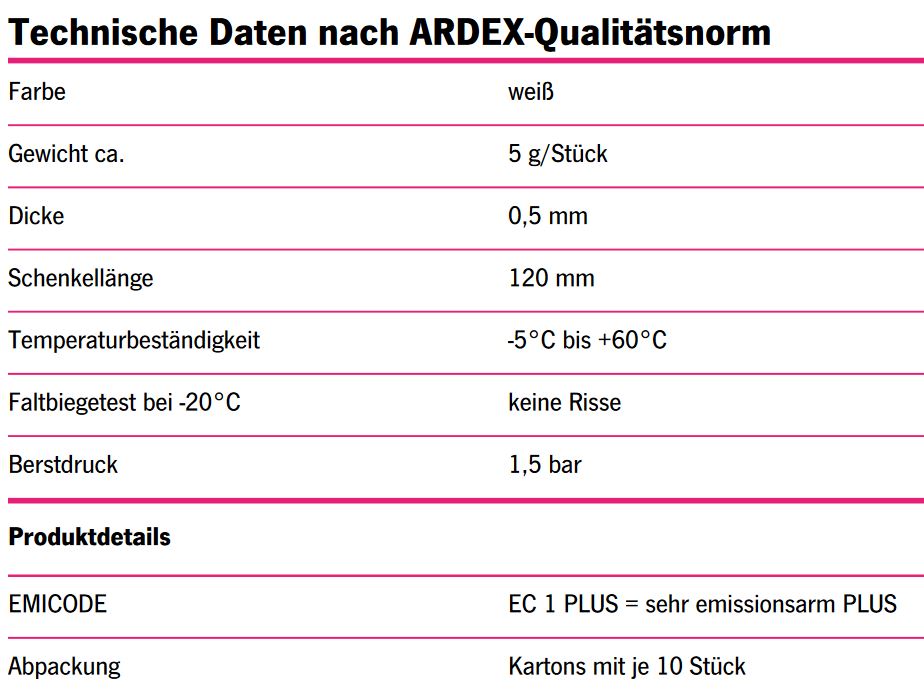 ARDEX SK 90 TRICOM Innenecke 90°