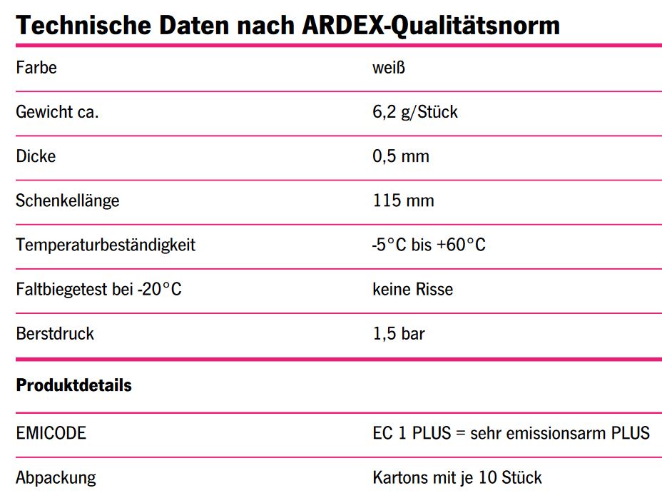 ARDEX SK 270 TRICOM Außenecke 270°