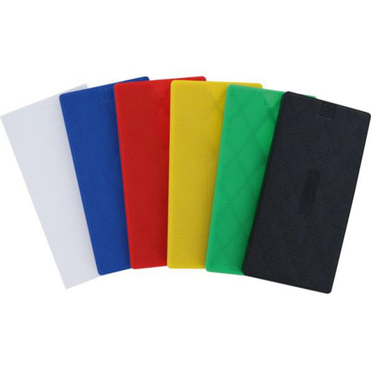 Unterlegplättchen-Set 1-6mm, 100 x 50mm, 12 tlg.