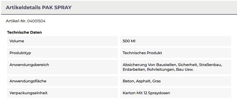 SOPPEC Pak Detector Spray 500ml