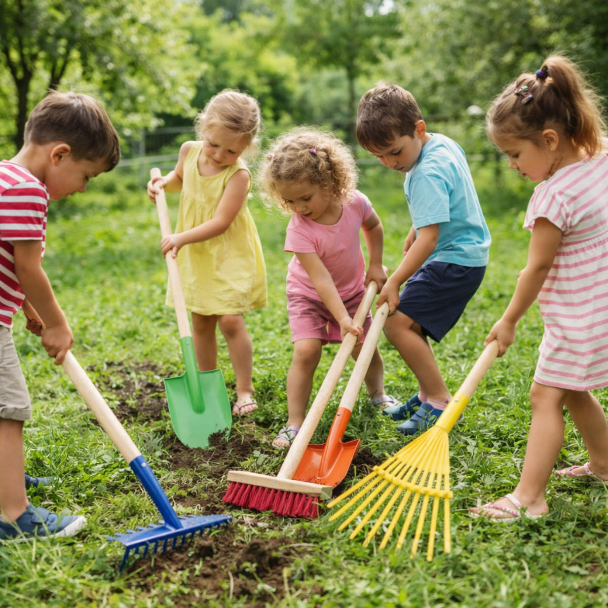 Kinder Gartengeräte