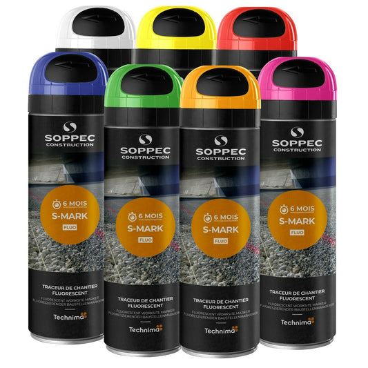 Soppec S-MARK Markierspray Signierspray Leuchtmarkierfarbe div. Farben